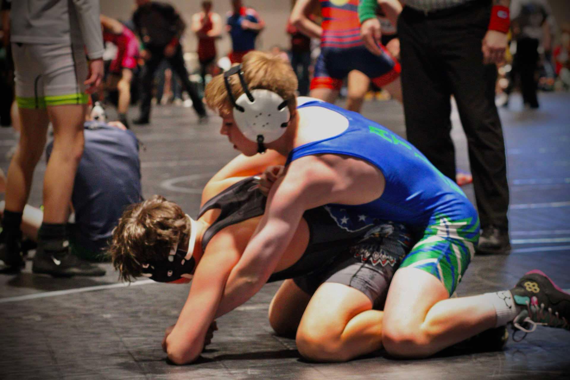 Wrestling team photo