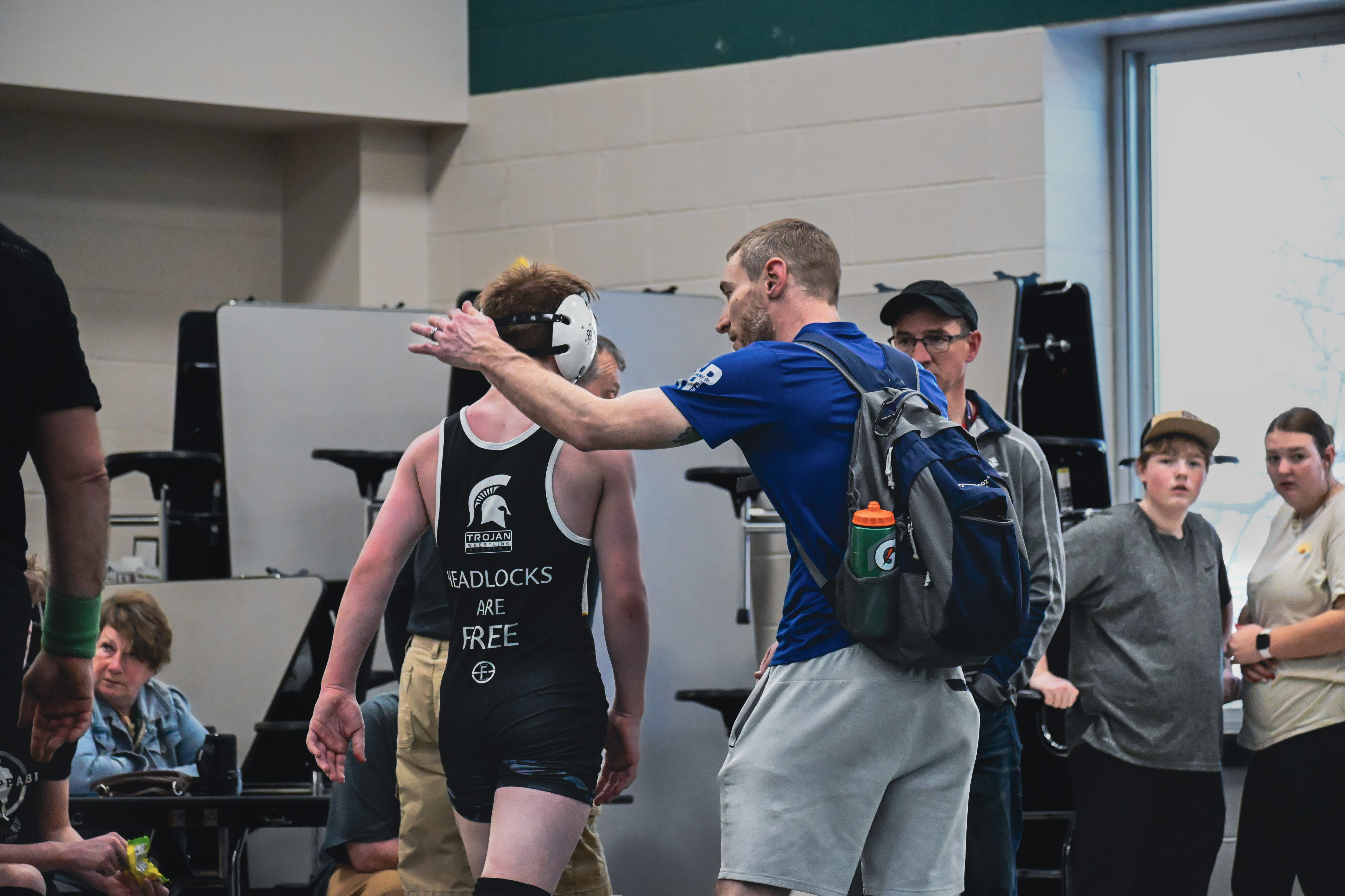 Wrestling action